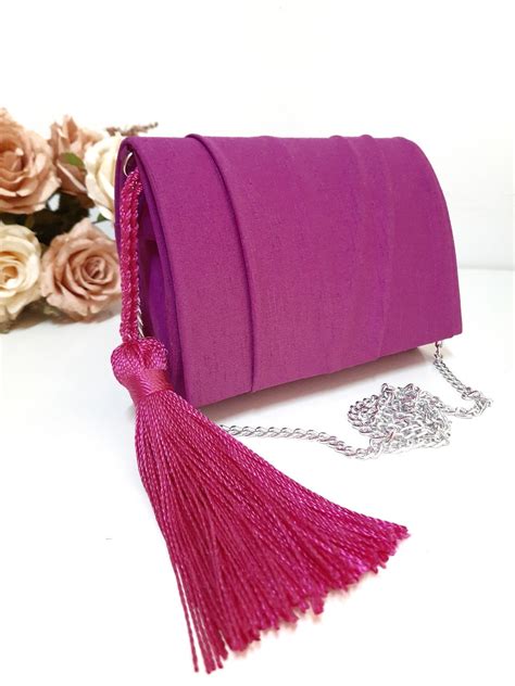 Bolsa De Festa Roxo .